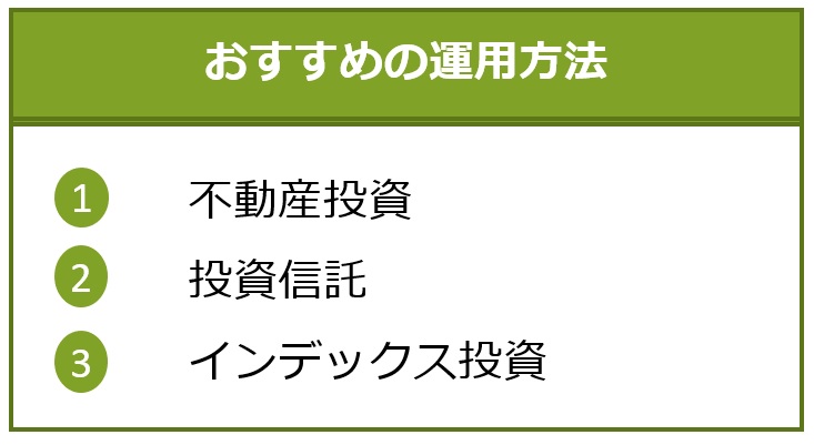 おすすめの運用方法