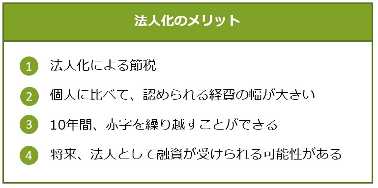 法人化のメリット