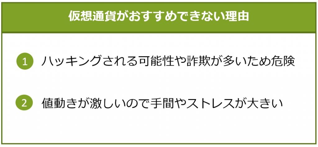 仮想通貨がおすすめできない理由